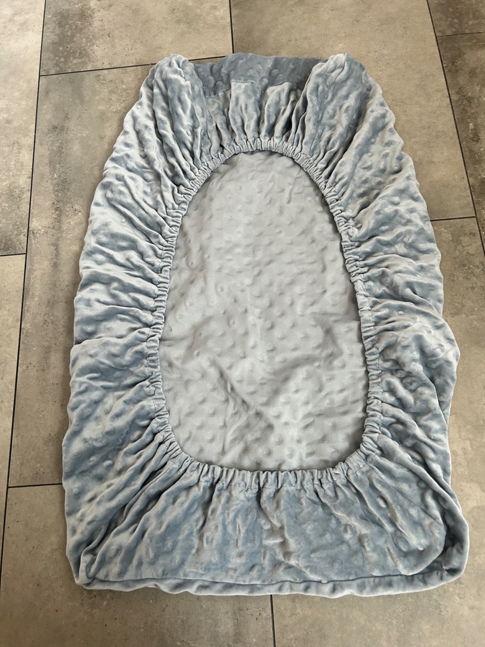Pottery Barn Kids pink Luxe Chamois Changing Pad and 2 bluesnail covers - Picture 11 of 13